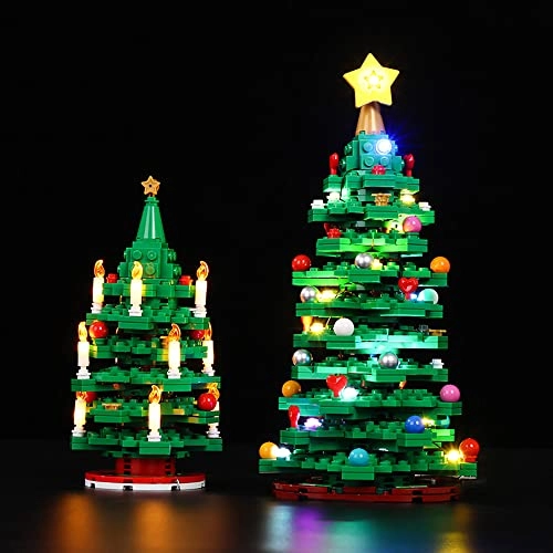 LED Light Kit - Compatible with Lego 40573 Christmas Tree Battery Powered