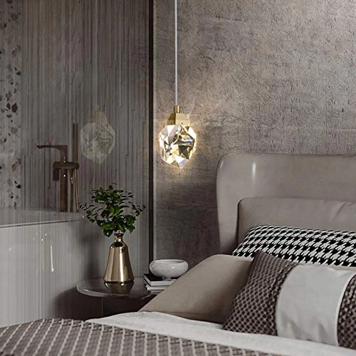 Crystal Glass Chandelier - LED Copper and crystal