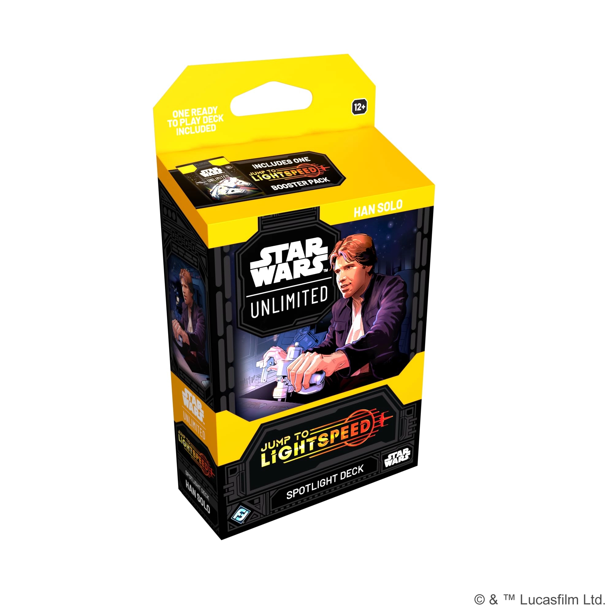 Asmodee Star Wars: Unlimited: Jump to Lightspeed Spotlight Deck Han Solo - 50 Card Deck 4 Exclusive Cards