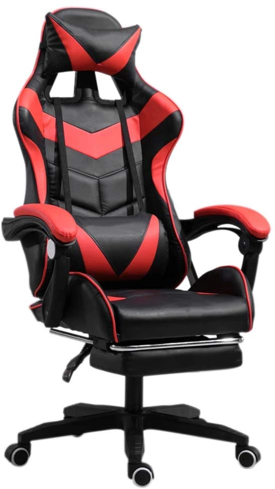 Ergonomic Gaming Chair - Racing Style Adjustable Height High-Back