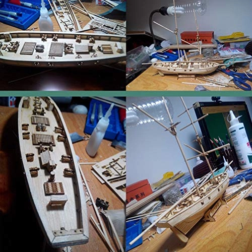 Sailboat Ship Kit - 400*150*270mm Wood Color