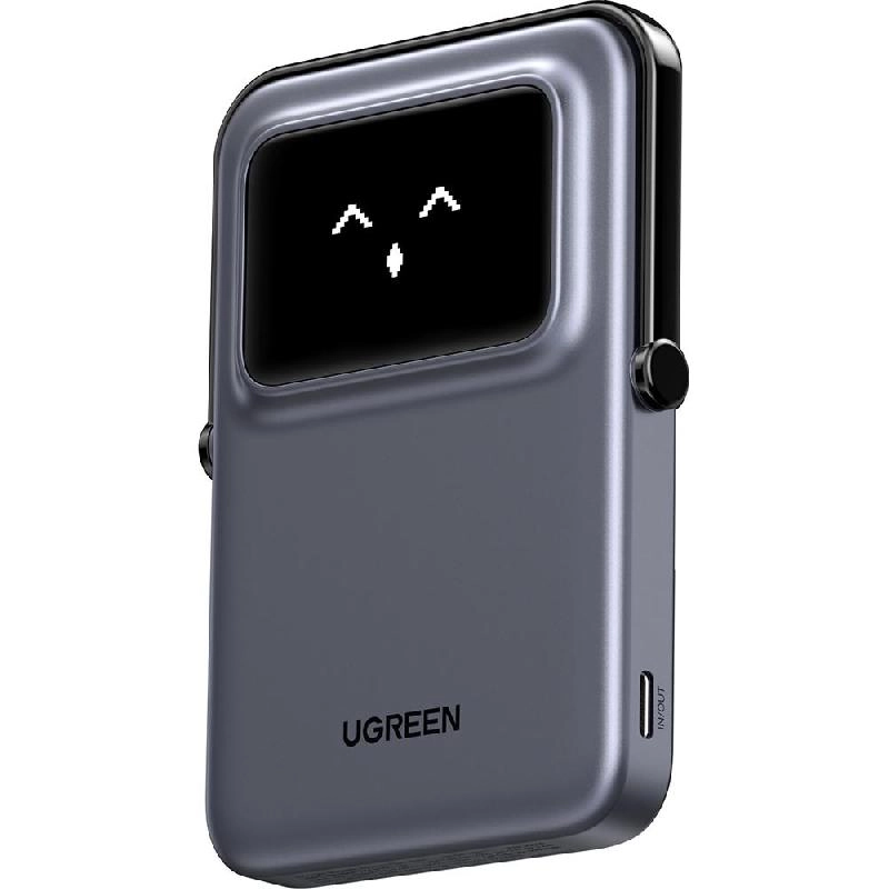 Ugreen Uno - 5000 mAh 20W PD Fast Charging for Devices Supporting Qi Wireless Charging/USB-C Single USB-C (I/O Charging)
