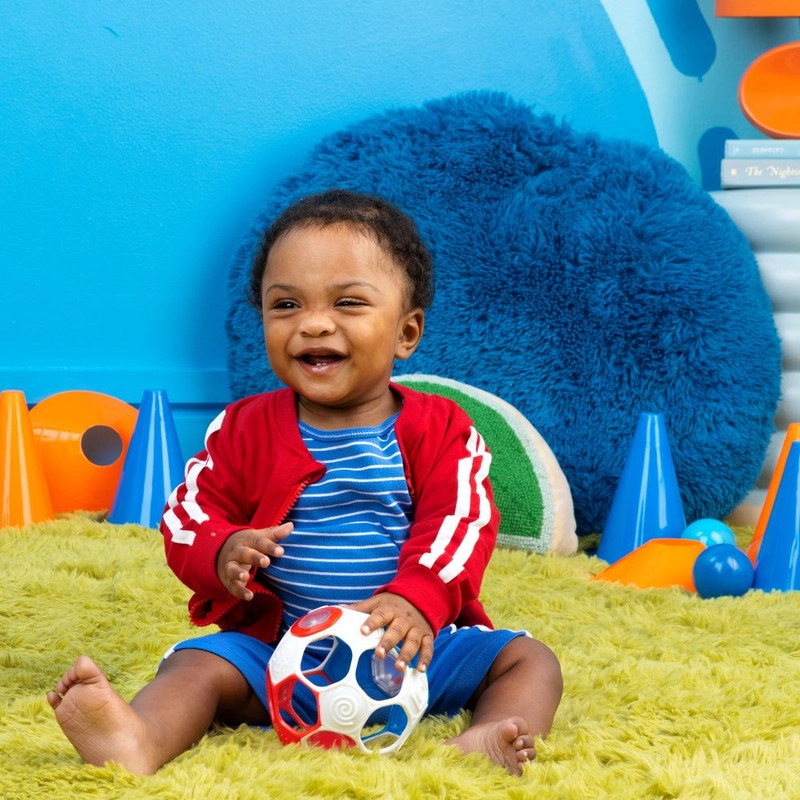 Oball Grippin' Goals Rattle Soccer Ball - 0 month and above