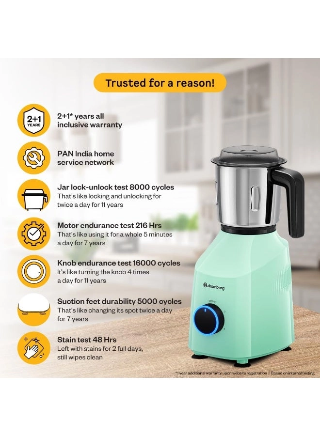 Yulia Mixer Grinder - 1.5 L 750 W