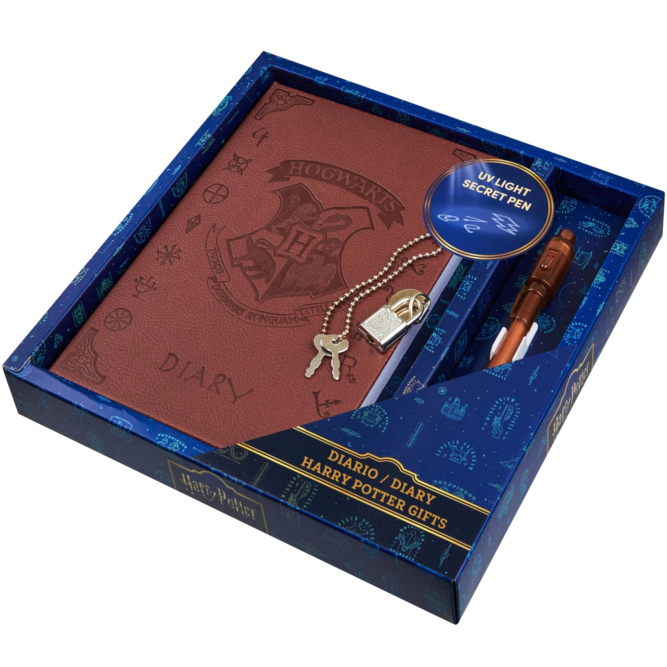 Lockable Diary with UV Invisible Ink Pen
