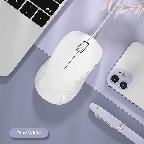 Silent Wired Computer Mouse - USB