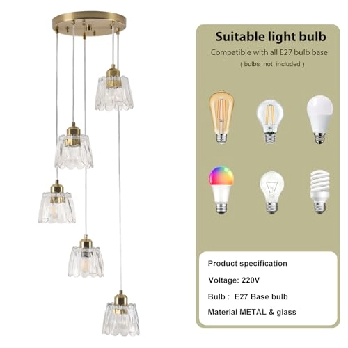 5-Light Pendant Light - 1150mm