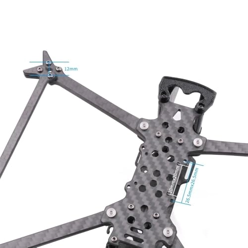 X Type Split Carbon Fiber Frame Kit - 5 Inch 225mm wheelbase