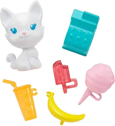 Chelsea Doll and Snack Cart Playset - 6-inch Blonde with Pet Kitten