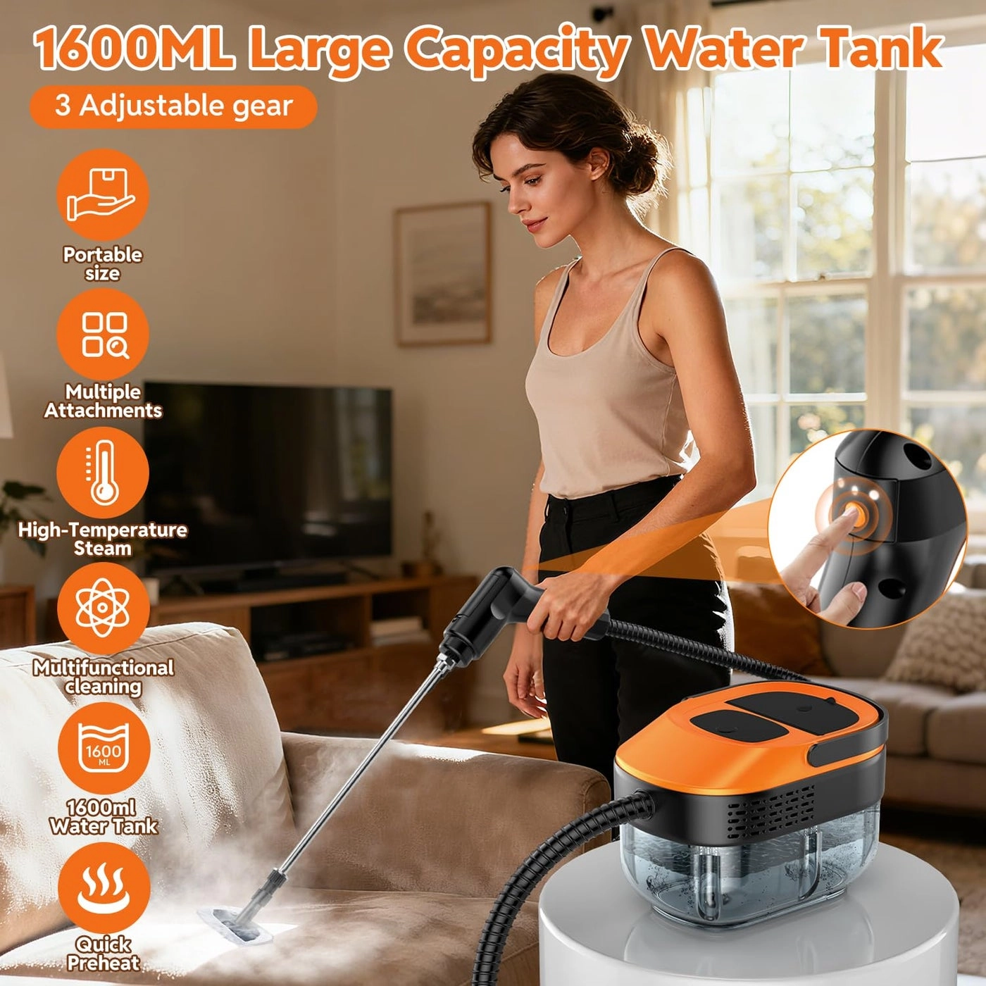 Steam Cleaner - 1.6L