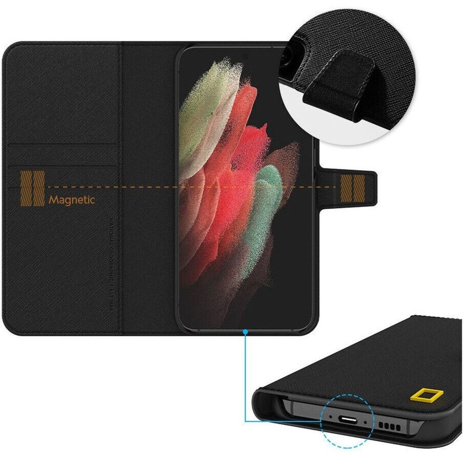 Business Wallet Case Wallet Cover for Galaxy S23 Ultra