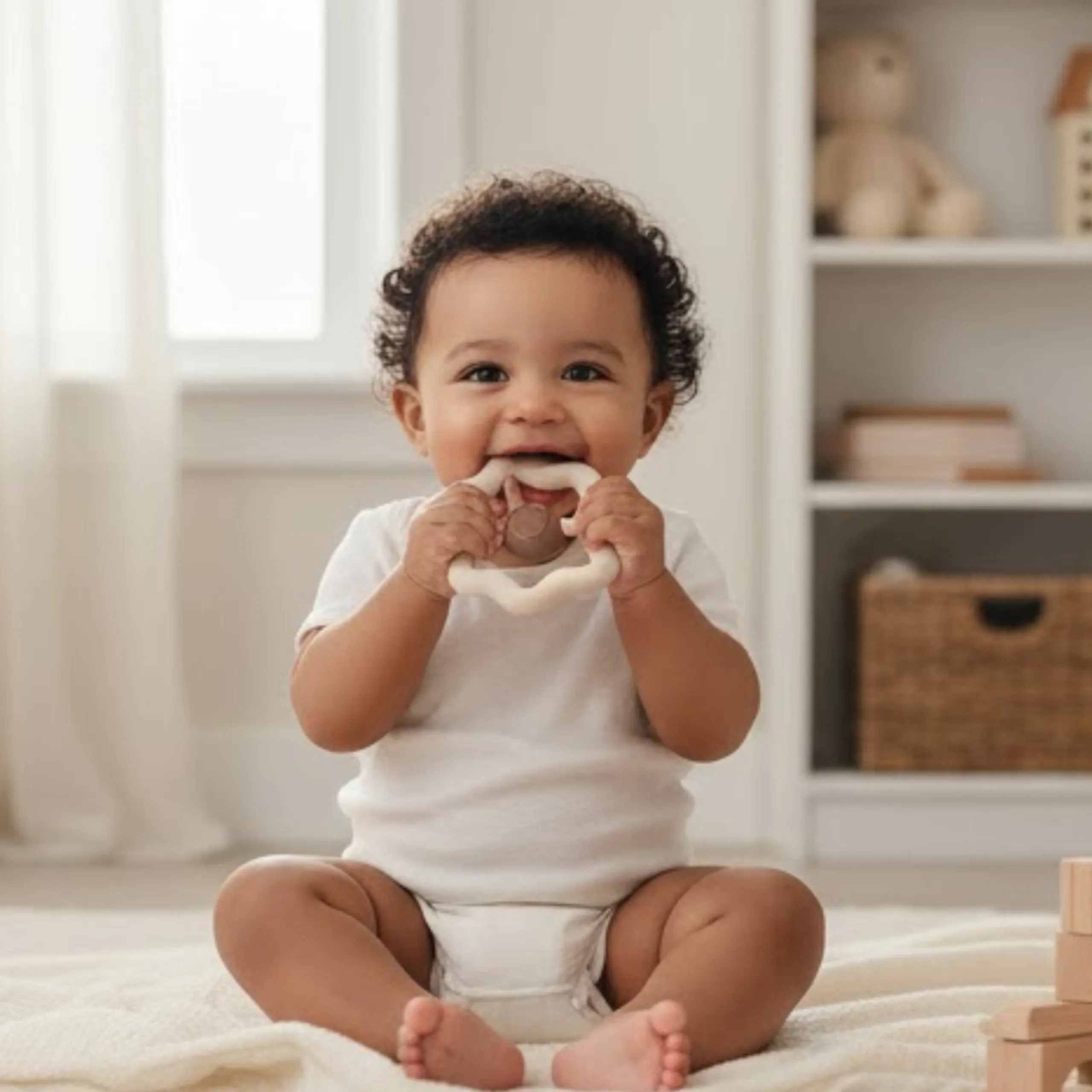 Baby Rattle Bear - 0 months Bear-Shaped