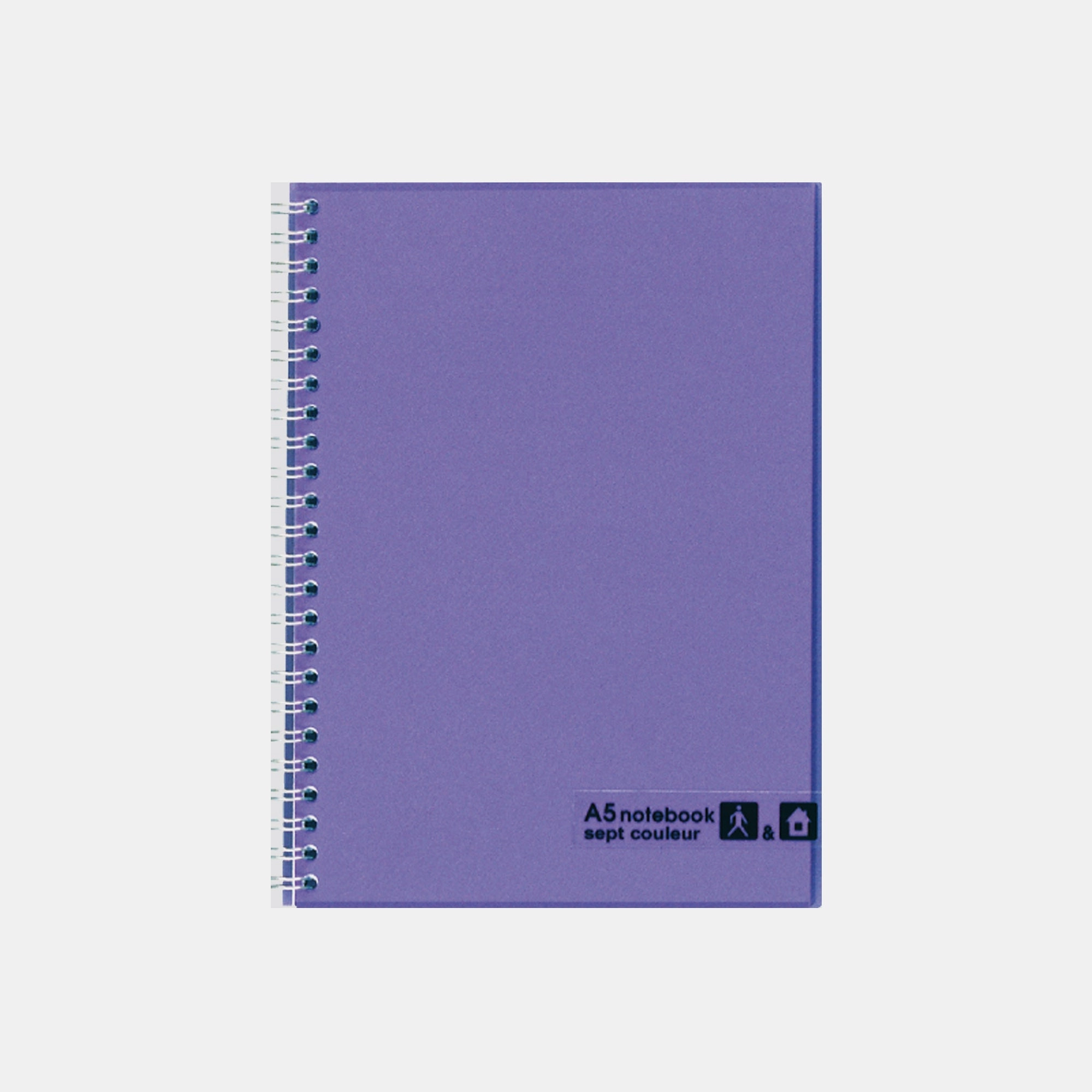 Septcouleur A5 Spiral - Lined 80 Sheets