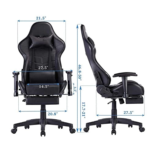 Gaming Chair - PU Leather 125-135x64cm