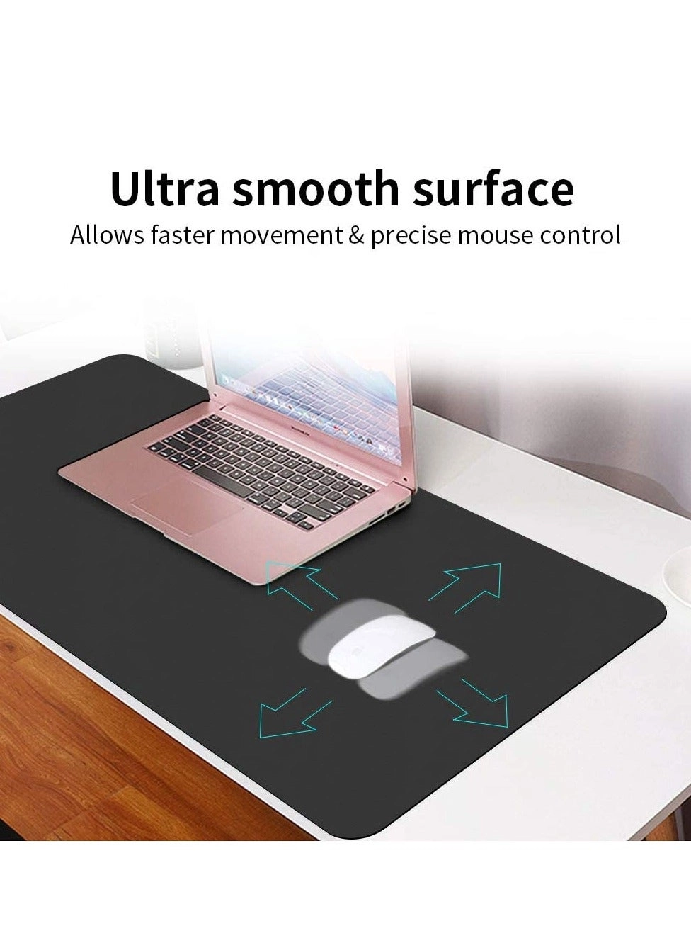 20239192 Large PU Leather Gaming Mouse Pad - 80x40 cm