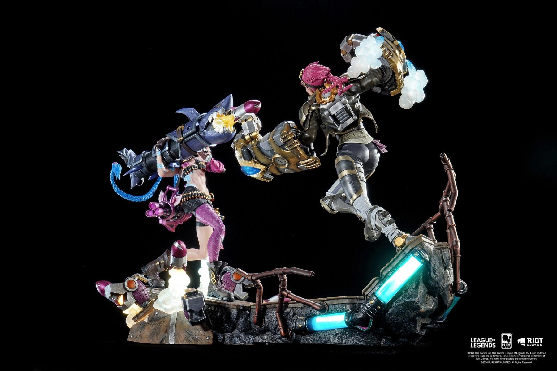Jinx + Vi - League of Legends - 1:6 Scale Set of 2 Statue
