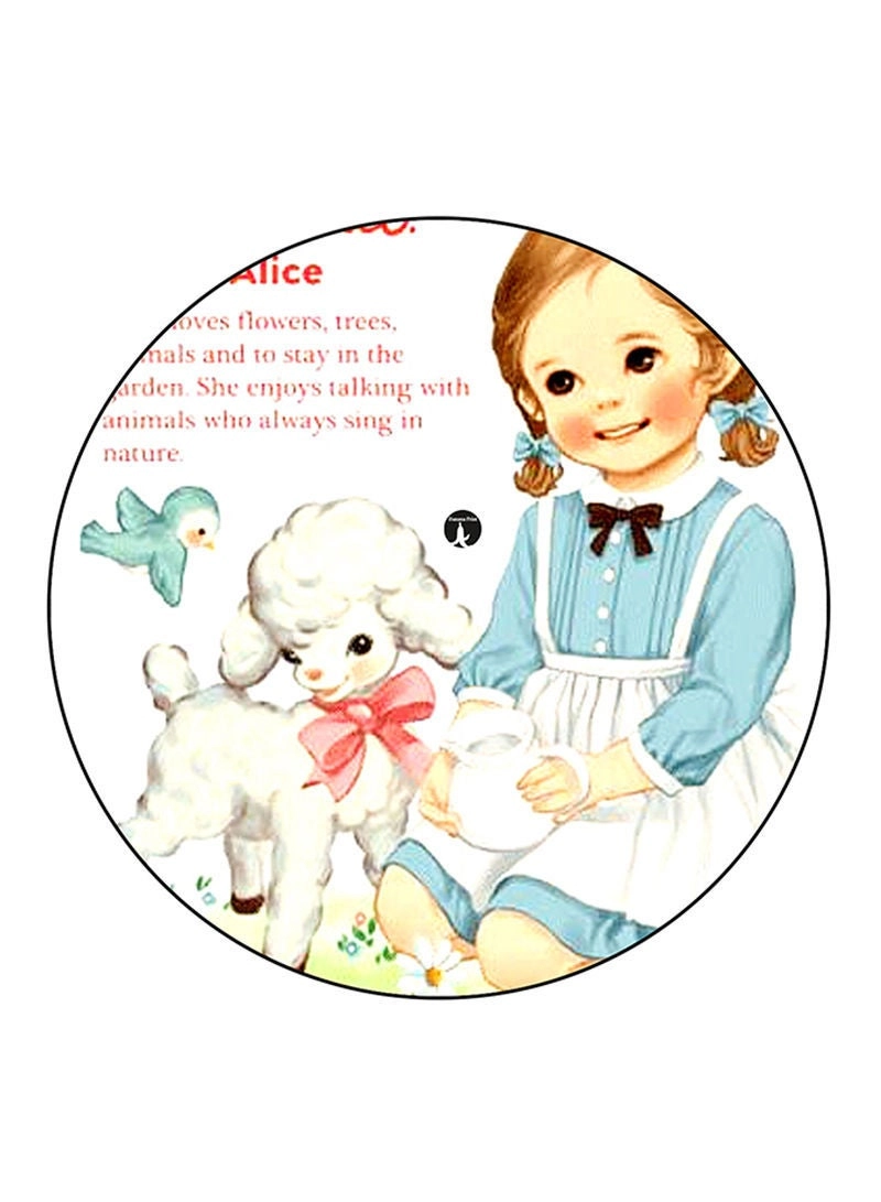 Girl Printed Mouse Pad