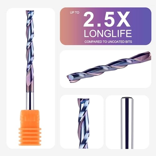 Spiral Router Bits - 1/4 inch 1/4 inch