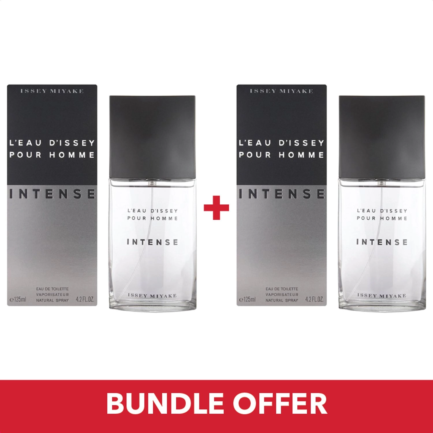 Issey Miyake L'Eau D'Issey Intense Eau de Toilette 125ml x2 Bundle