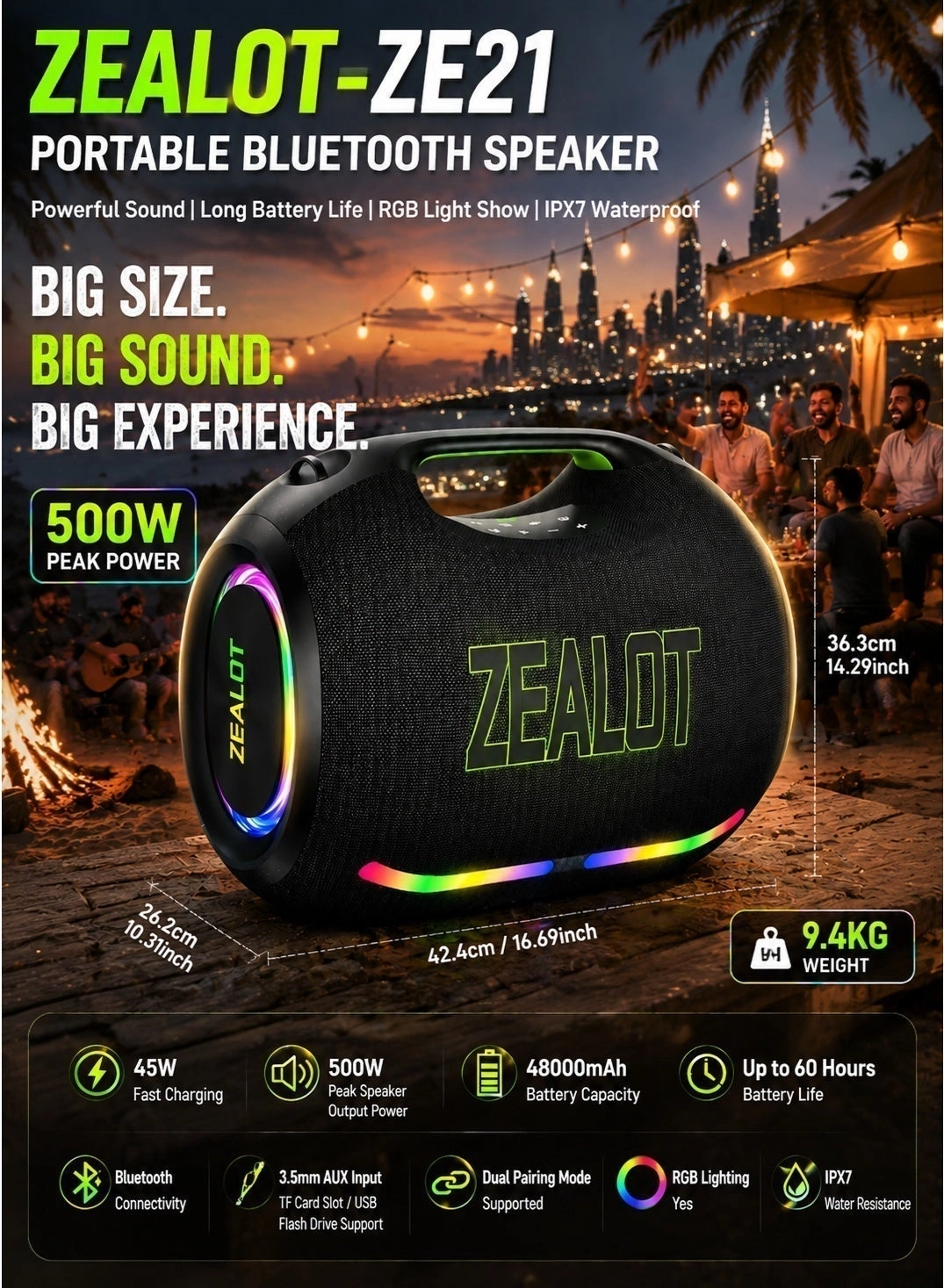 Zealot ZE21 - 500W