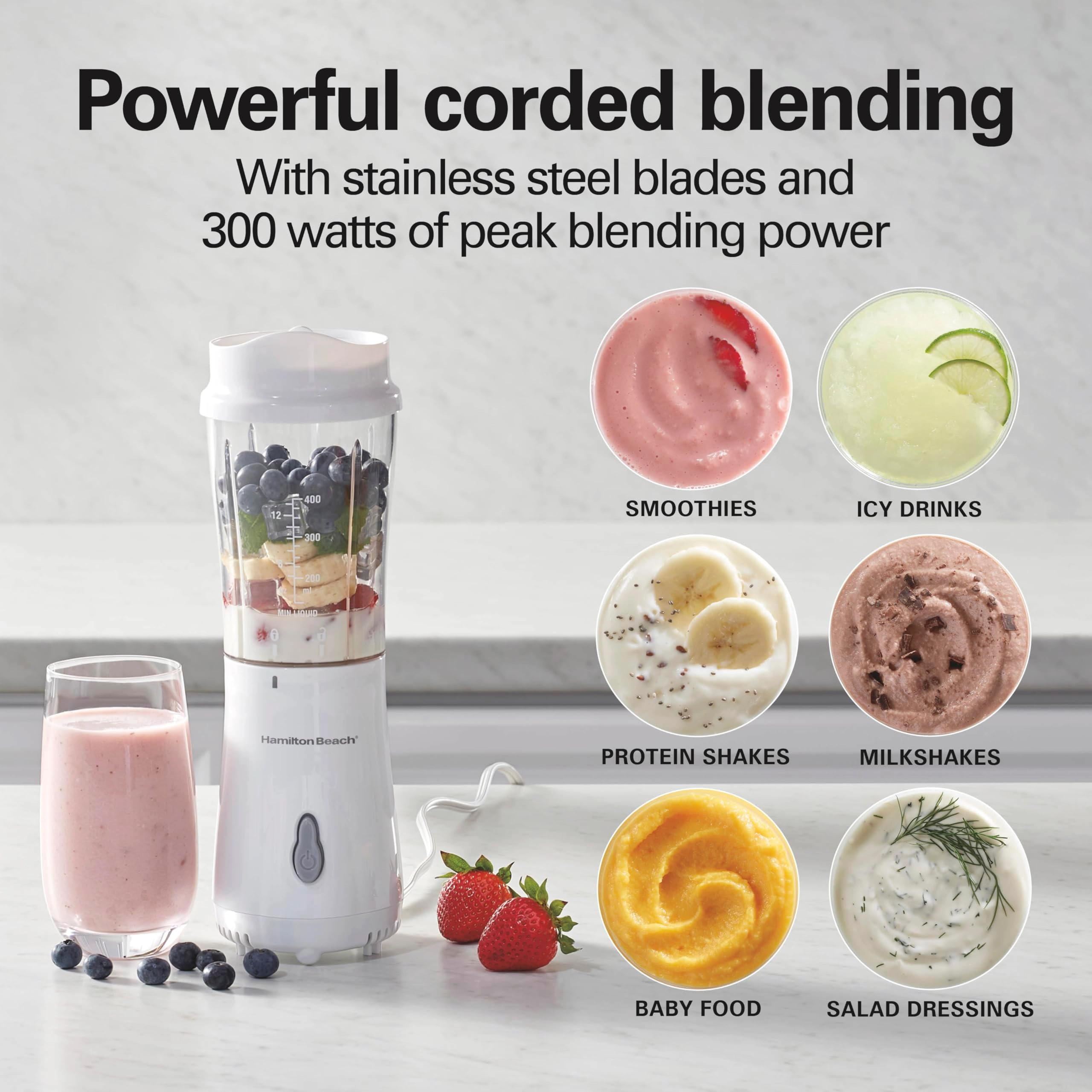 51102V - Personal Smoothie Blender Travel Cup & Lid