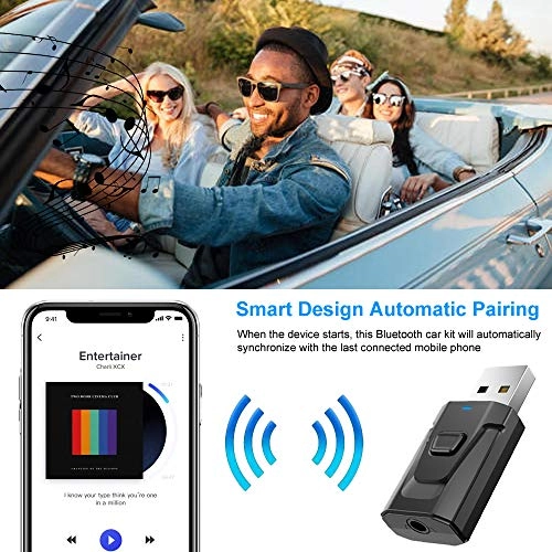 Bluetooth Car Aux Adapter - 5.0 3.5mm USB