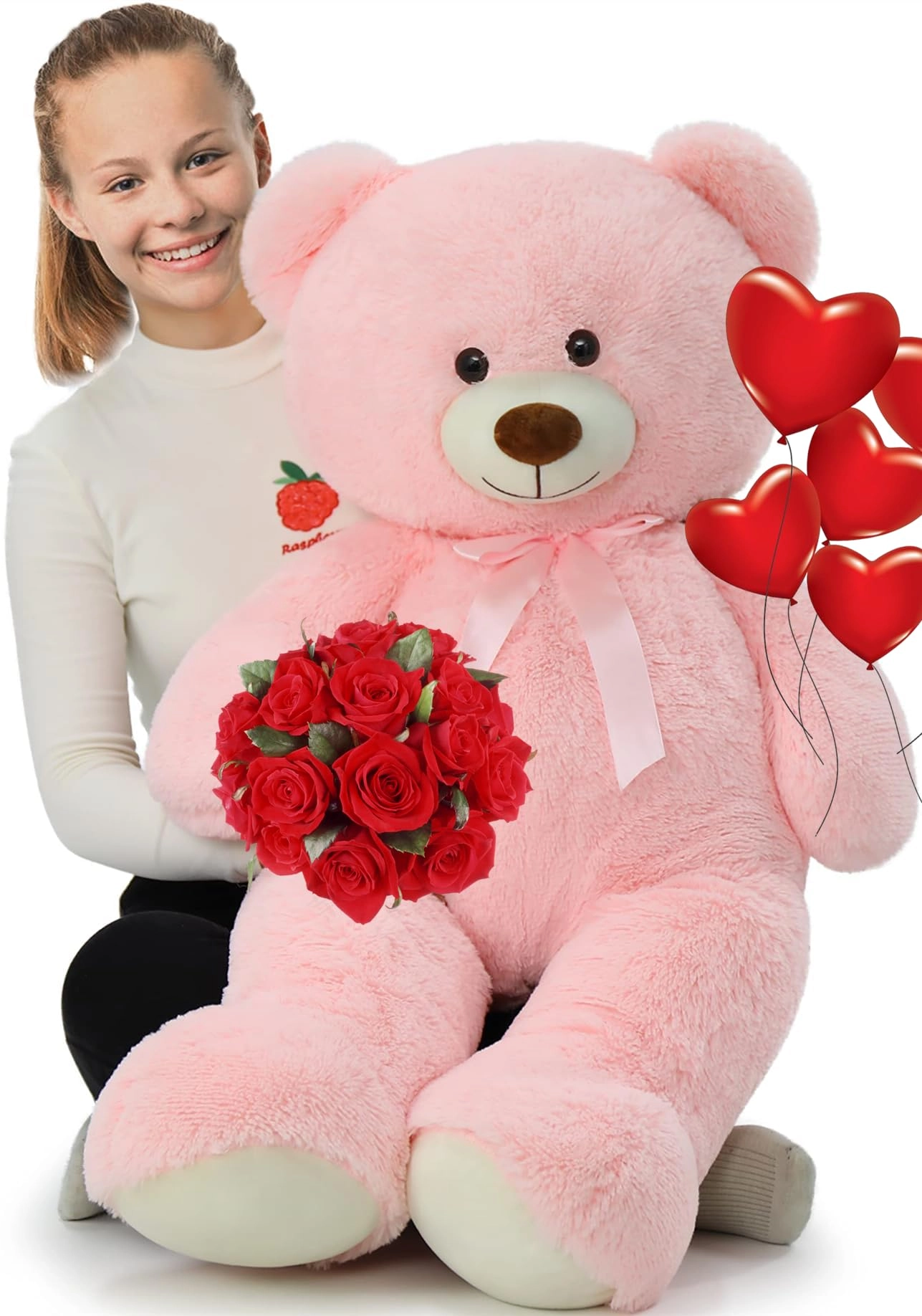 tezituor Pink Teddy Bear - 40 Inch Pink
