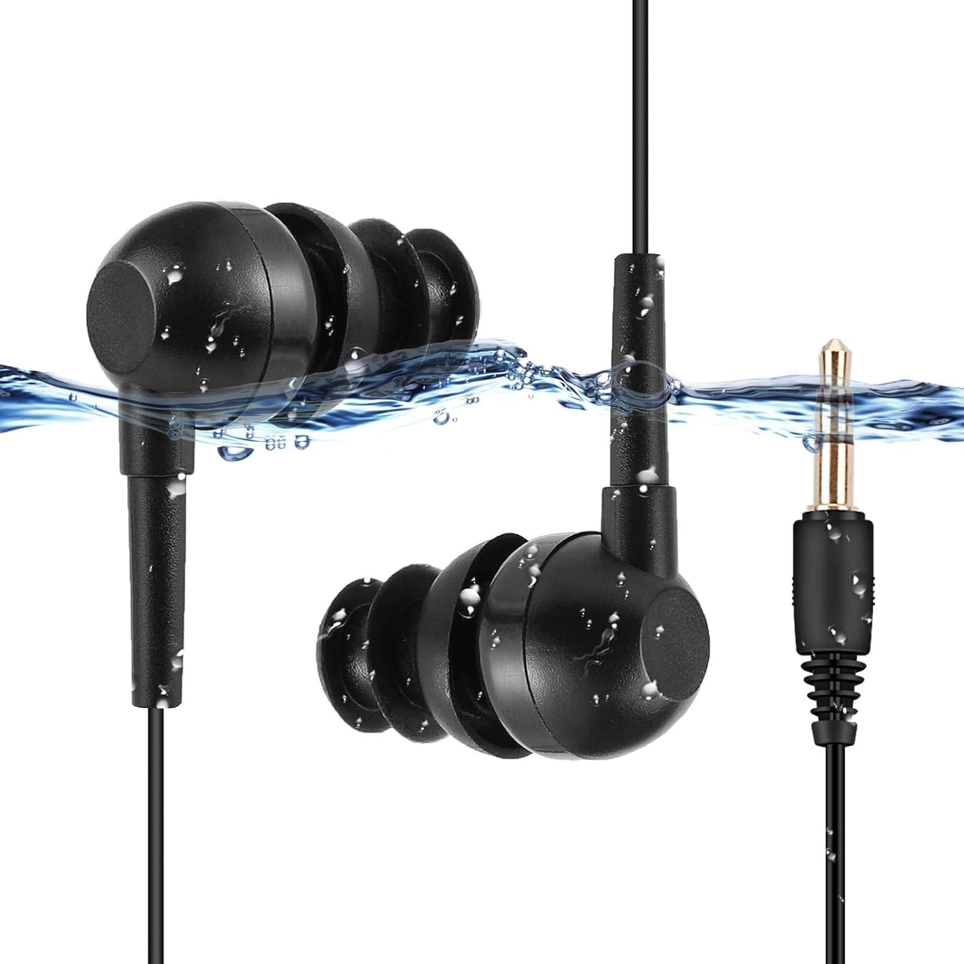 AGPtek IPX8 Waterproof in-Ear Earphones - Wired Earphone