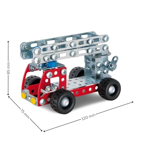 Fire Truck Metal Building Kit - 180 pcs for ages 8+