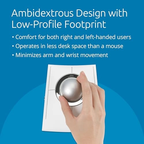 SlimBlade Pro EQ - Trackball Bluetooth 2.4GHz Wired