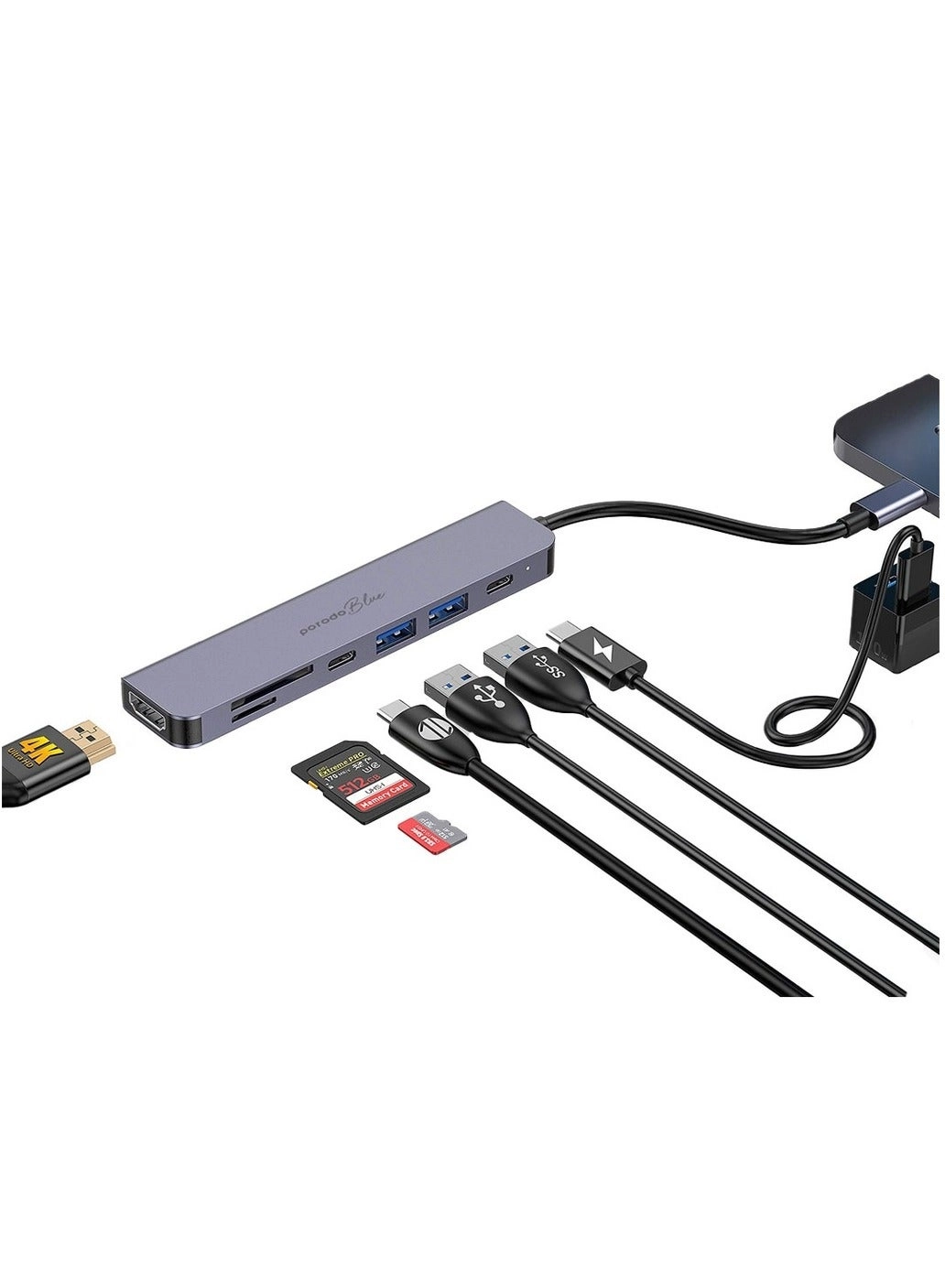 7-in-1 USB-C Hub - 4K@30Hz 100W PD