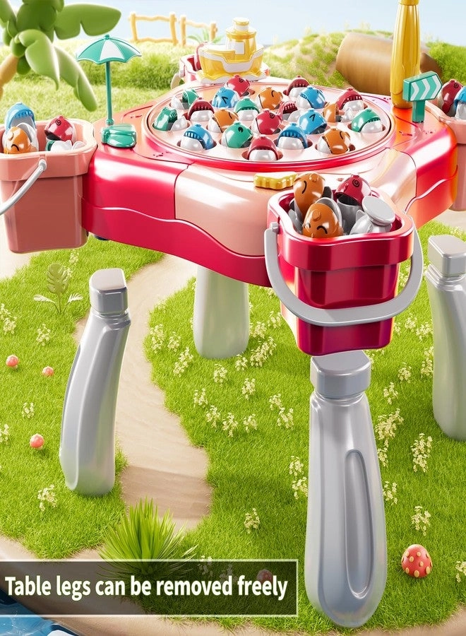 Magnetic Fishing Game - Age 4 5 6 7 8 and Up 48 Fishes and 8 Fishing Poles