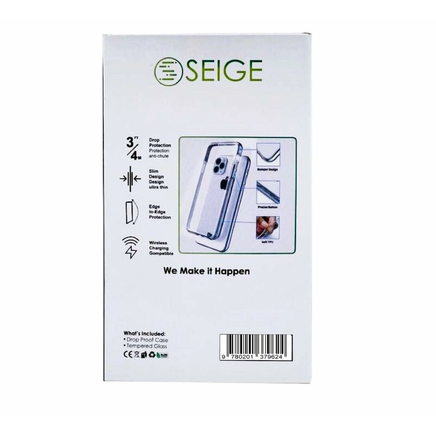 Case with Screen Protector for iPhone 13 Pro