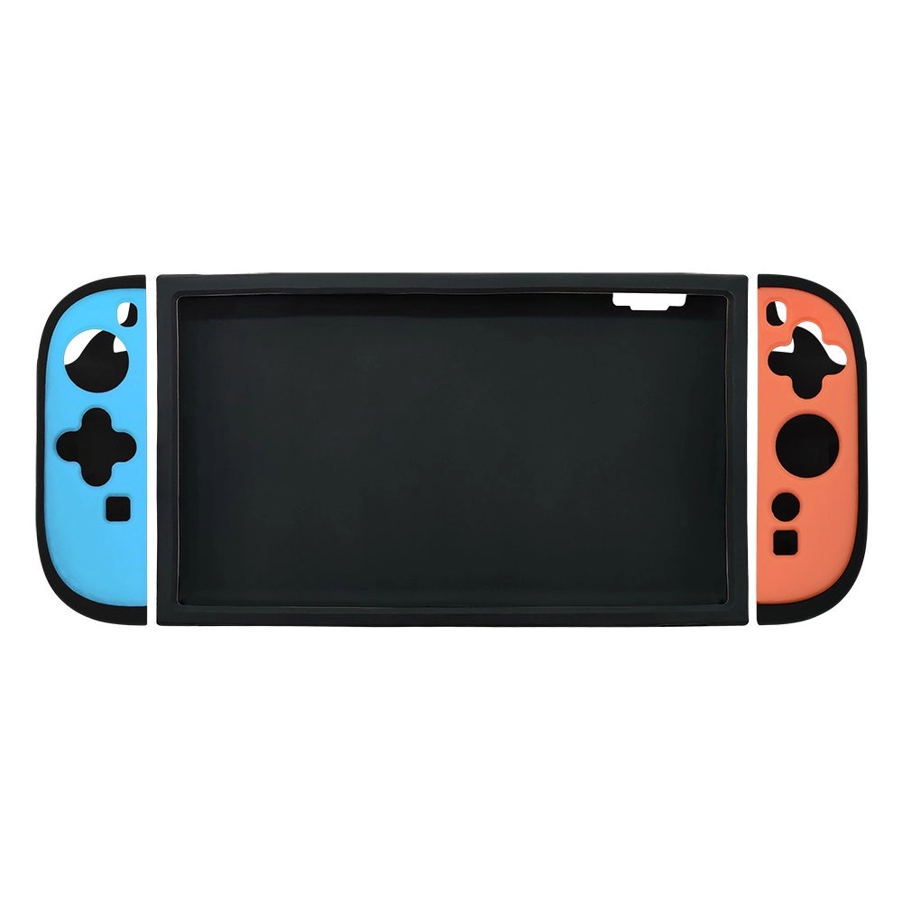 Nintendo Silicone Protective Case For Switch 2 - Shock-absorbent Blue & Red