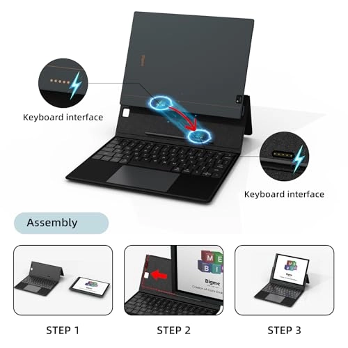 Keyboard Case with Screen Protector for B1051 Series e-Ink Reader