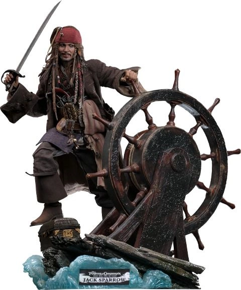 Hot Toys Jack Sparrow - Pirates of the Caribbean - DX Series - Deluxe Version Sixth Scale Figure
