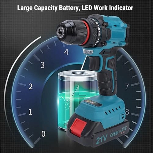 Cordless Drill Driver Kit - 2 x 1300mAh