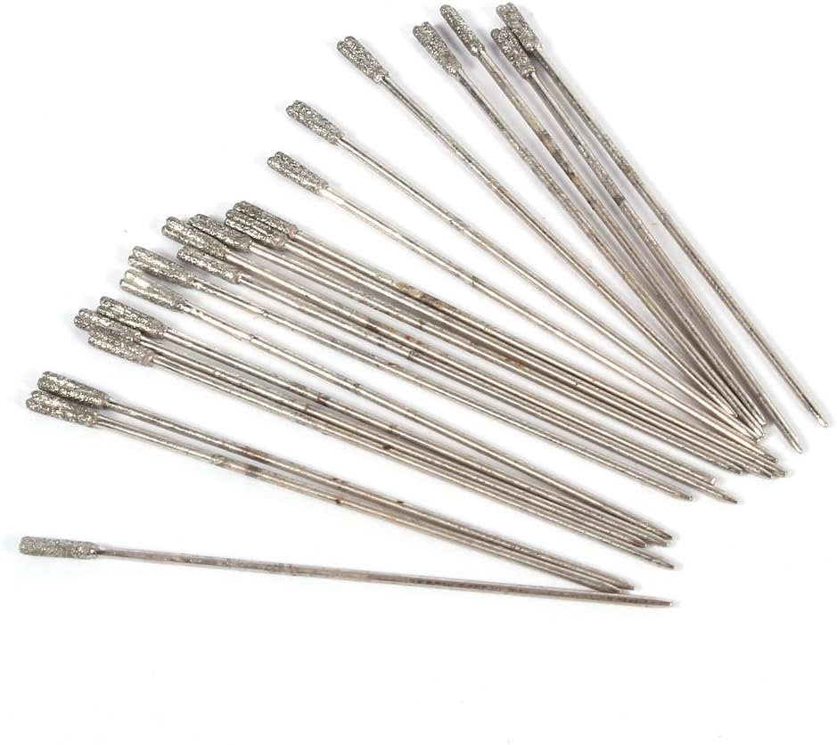 woobles Lapidary Drill Bit - Diamond Powder 20pcs 1mm