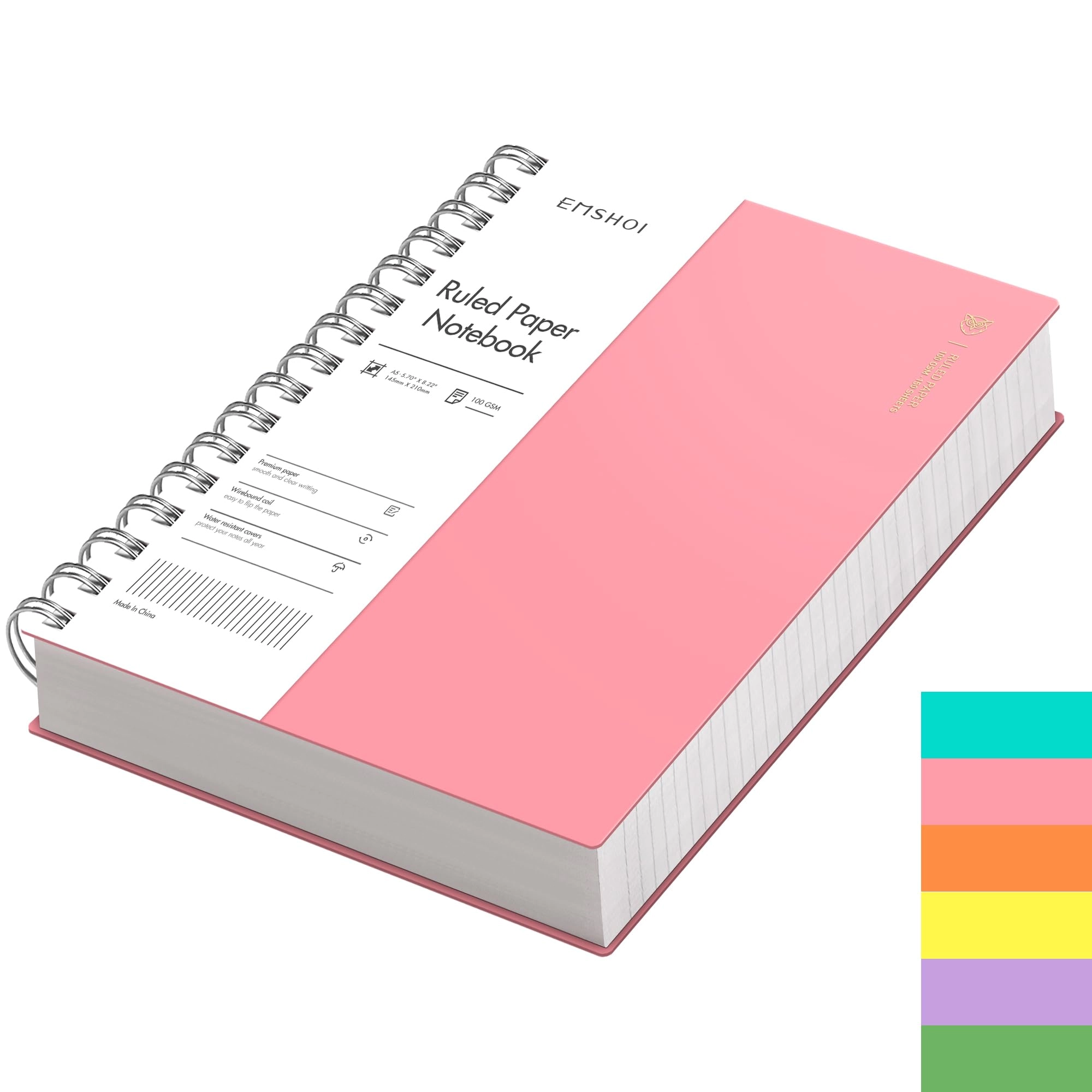 Notebook A5 Spiral - Lined 150 Sheets