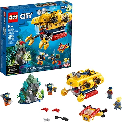City Ocean Exploration Submarine (60264) - Underwater Drone 4 Minifigures