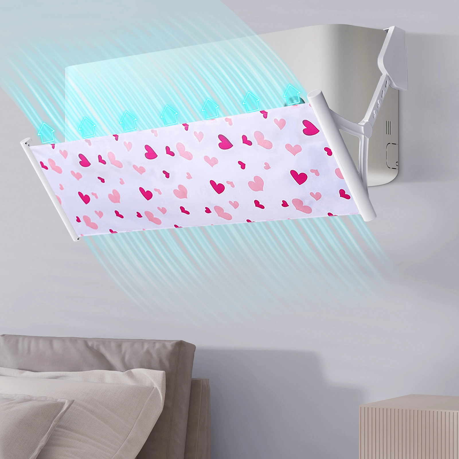 Air Conditioner Deflector - Adjustable Retractable Punch-free