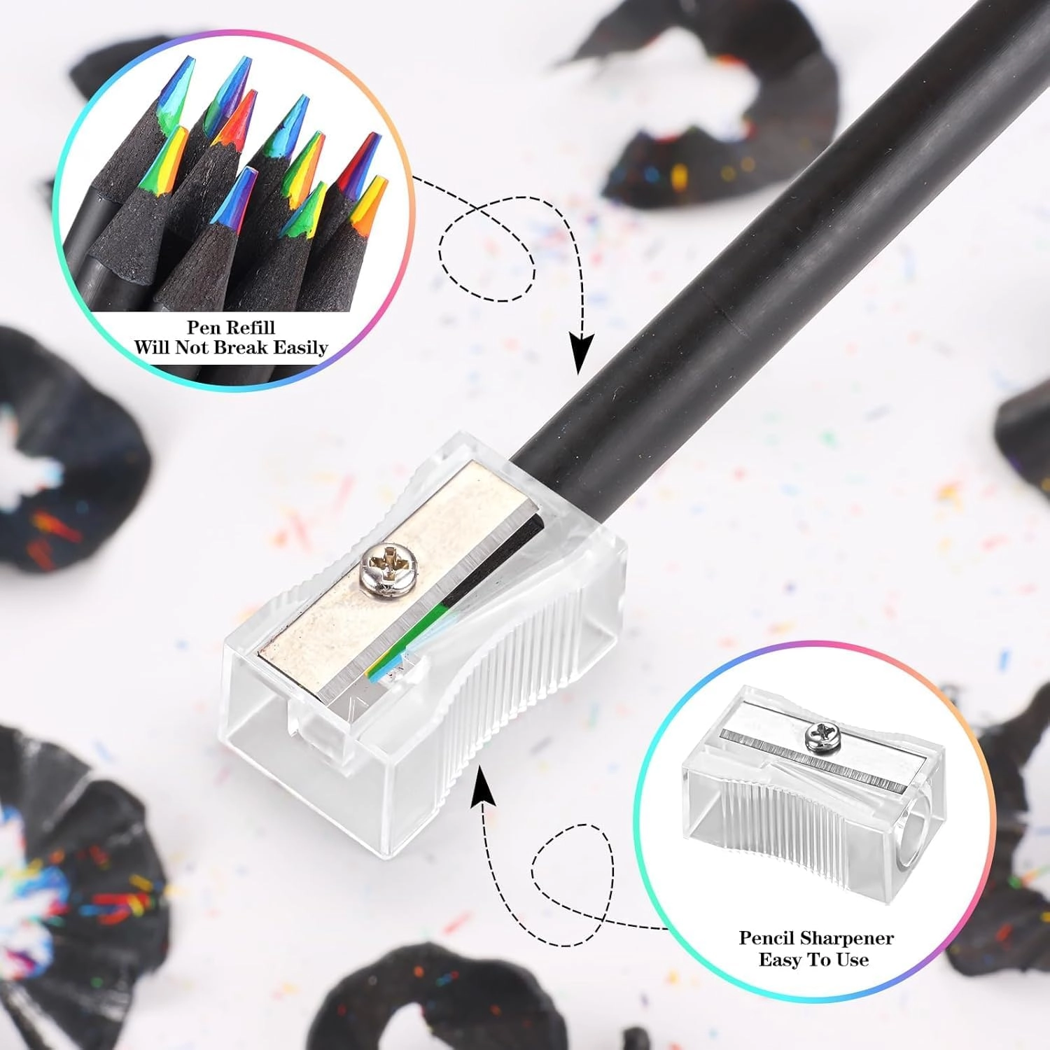 Rainbow Pencil - 4 Pcs