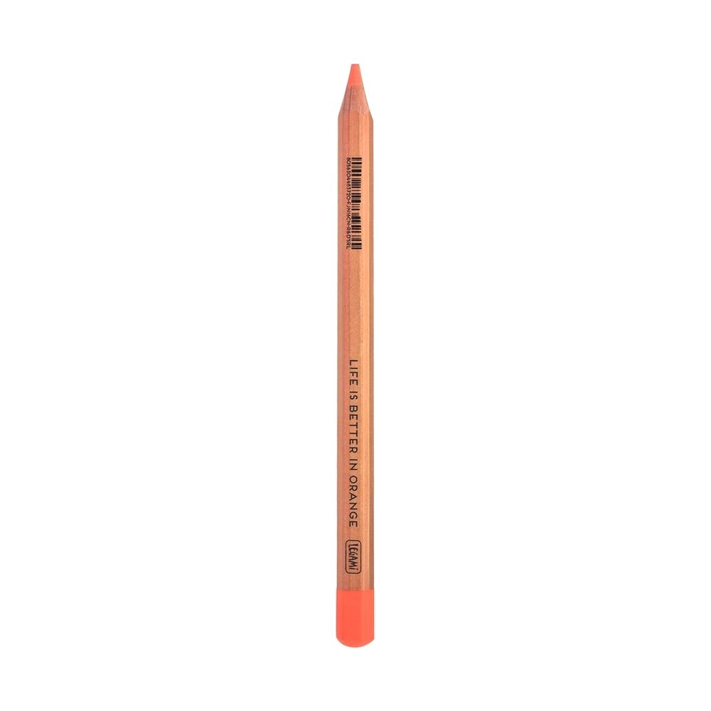 Legami Jumbo Fluorescent Coloured Crayons - Orange