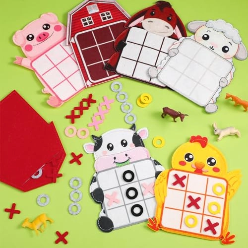 Farm Tic Tac Toe Game - English 6 years and up 12 Pack