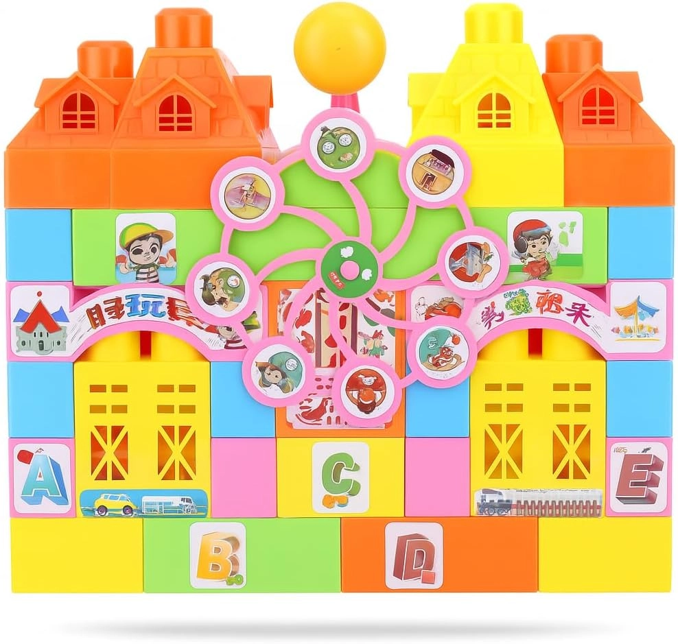 FITTO Plastic Building Blocks Castle Set - 68pcs
