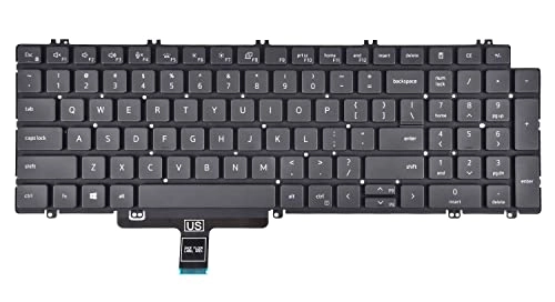 Keyboard for Dell Latitude 5520 5521, Precision 3560 3561 - US Wired