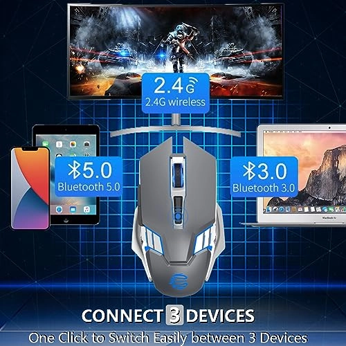 3-Mode Rechargeable Mouse - Wireless