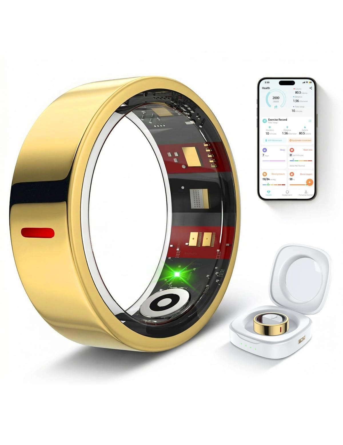 Dongguan Huikang Intelligent Technology Co., Ltd. Smart Ring - Gold 12#