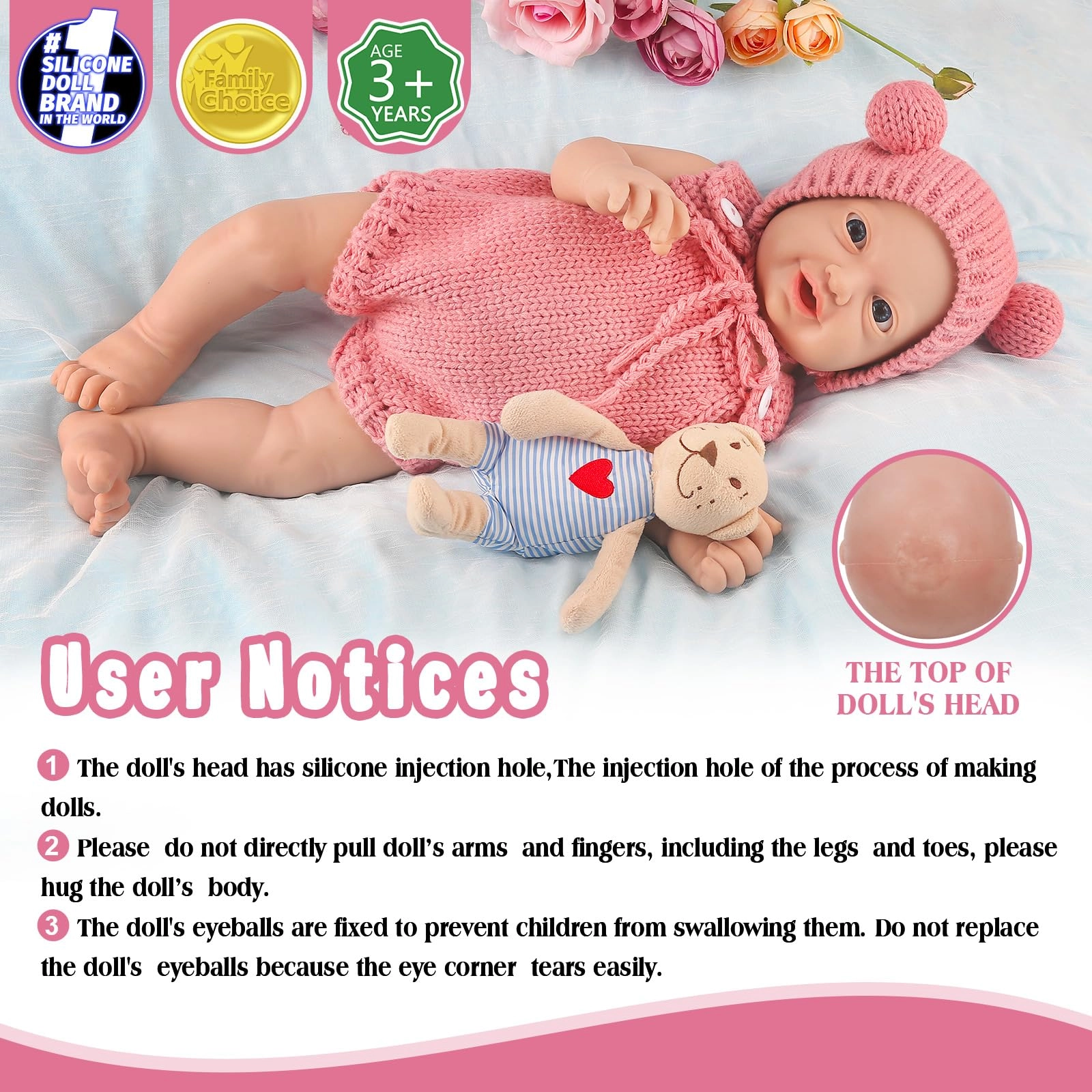 Reborn Baby Doll - 12 inch Silicone