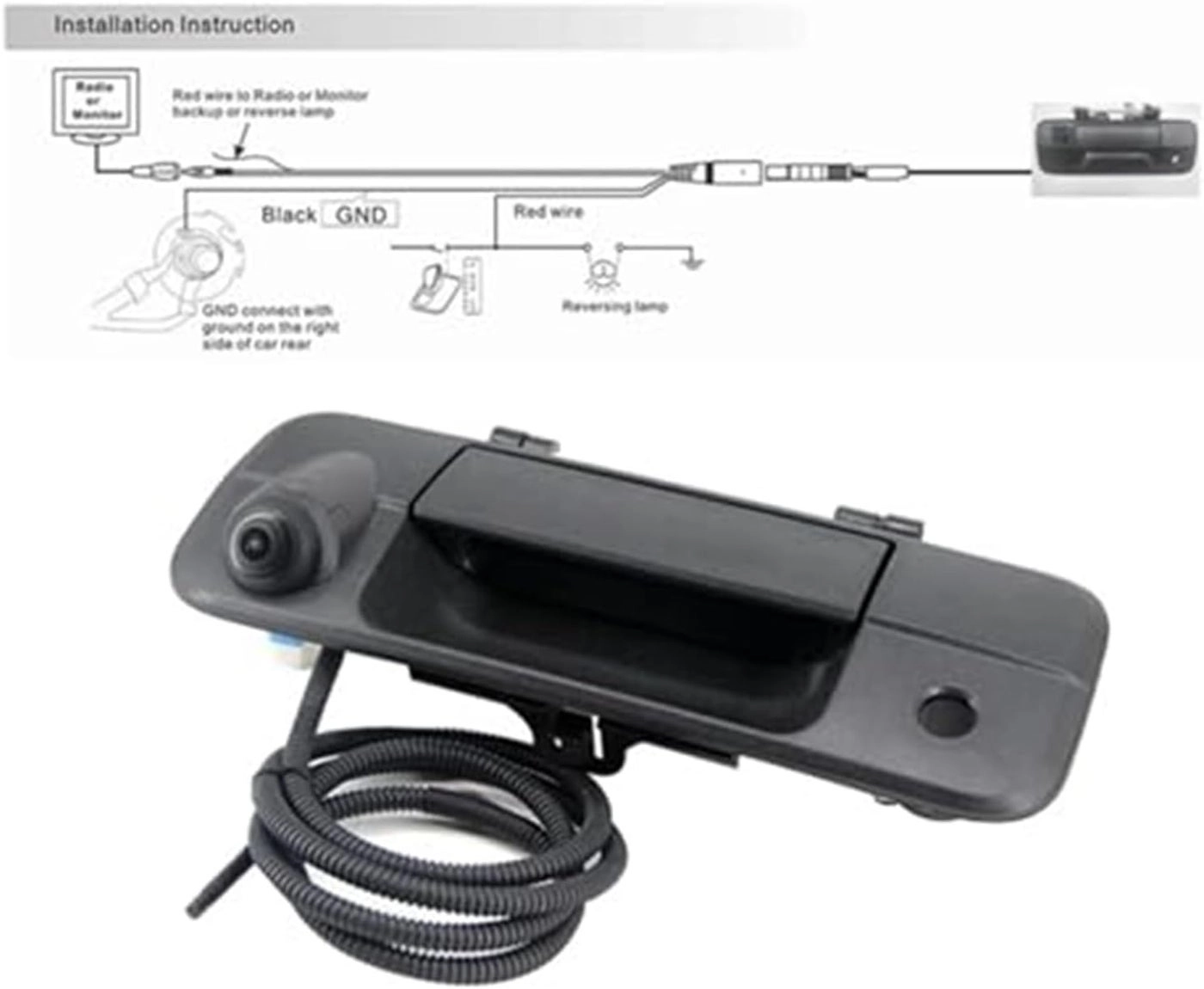 Rear Tailgate Handle Camera - Night vision High-resolution